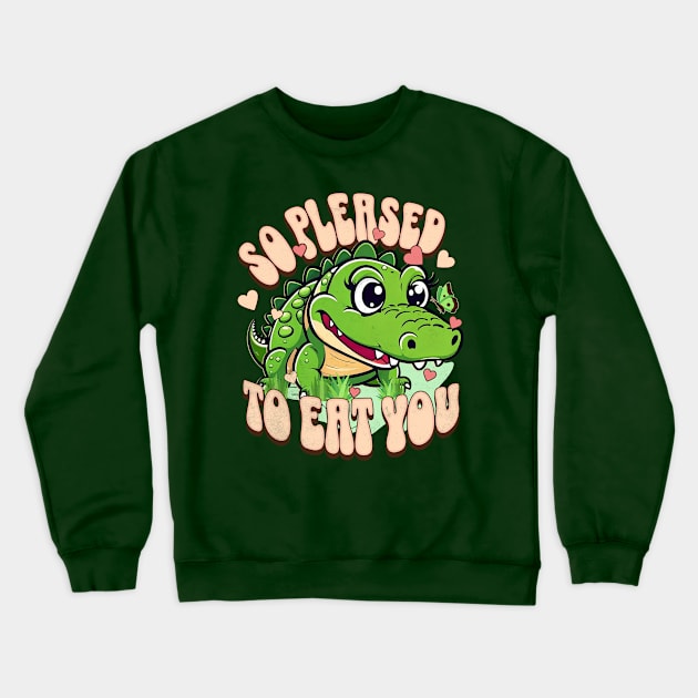 Crocodile cute Crewneck Sweatshirt by alcoshirts